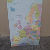 OUTLET - Prikbord Europa - zelfklevend - 60 x 90 cm