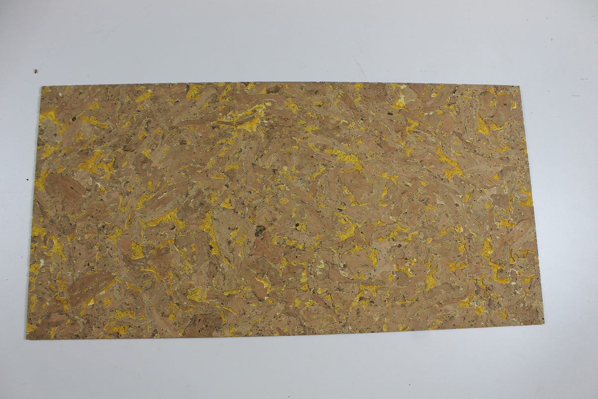 ClimaCork Wandkurk 'Country Yellow' GEWAXT - 60 x 30 cm - 3mm dik - per m²