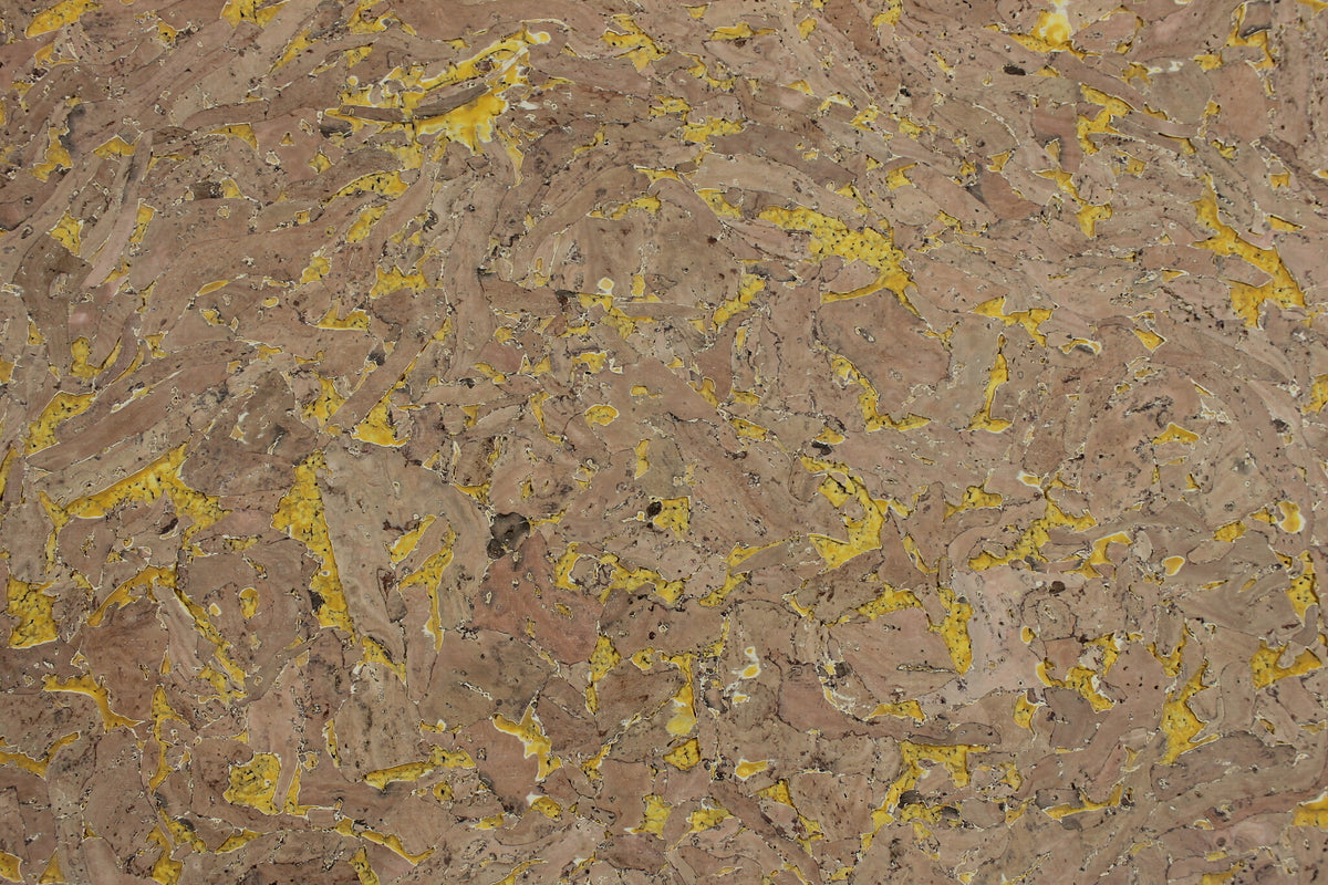 ClimaCork Wandkurk 'Country Yellow' GEWAXT - 60 x 30 cm - 3mm dik - per m²