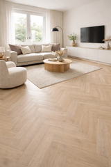 Flexura Flexura Canal – Visgraat Eiken Parket Klik-Kurkvloer - per m²