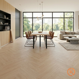 Flexura Flexura Canal – Visgraat Eiken Parket Klik-Kurkvloer - per m²