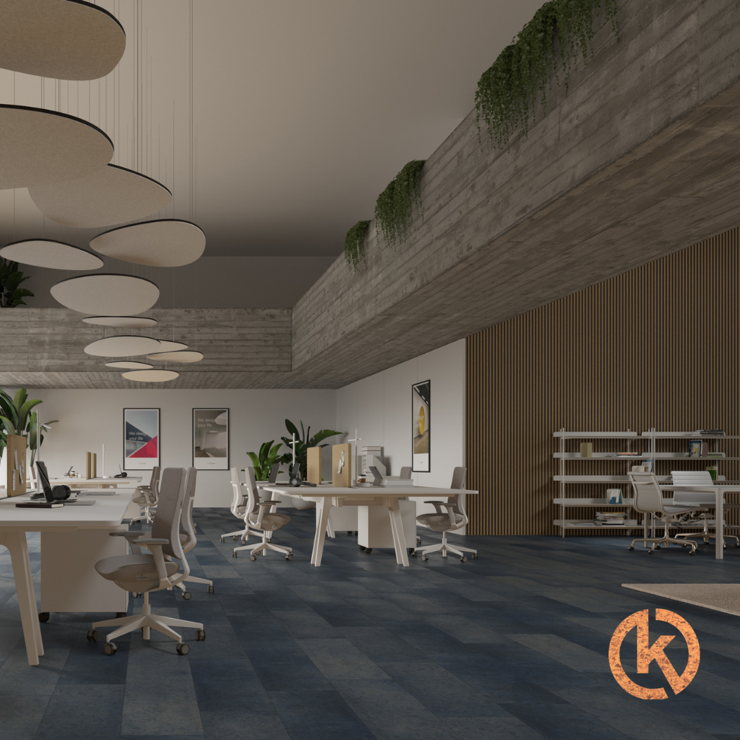 Granorte Gelakte plak kurkvloer - Elements Sky - 60 x 30 cm - per m2