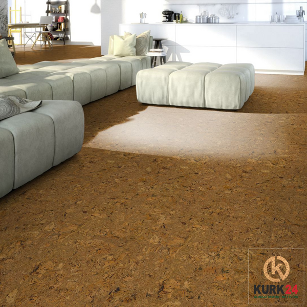Gelakte plak kurkvloer - Twist - 60 x 30 cm - Per m²