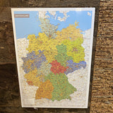 Korkonline Kork-Pinnwand – Landkarte Deutschland - 118 x 82 cm - INKL Aufhängehaken