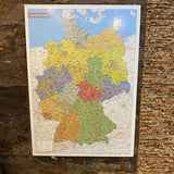 Korkonline Kork-Pinnwand – Landkarte Deutschland - 118 x 82 cm - INKL Aufhängehaken