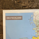 Korkonline Kork-Pinnwand – Landkarte Deutschland - 118 x 82 cm - INKL Aufhängehaken