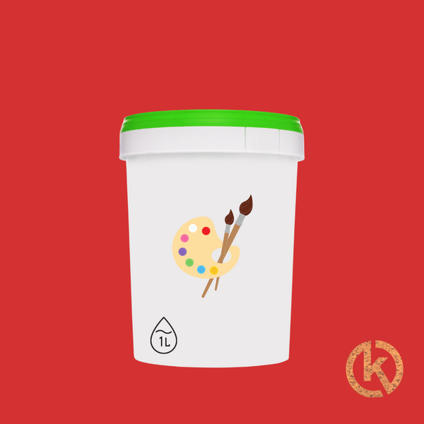 1l Kurkverf - Wandkurk - Rood