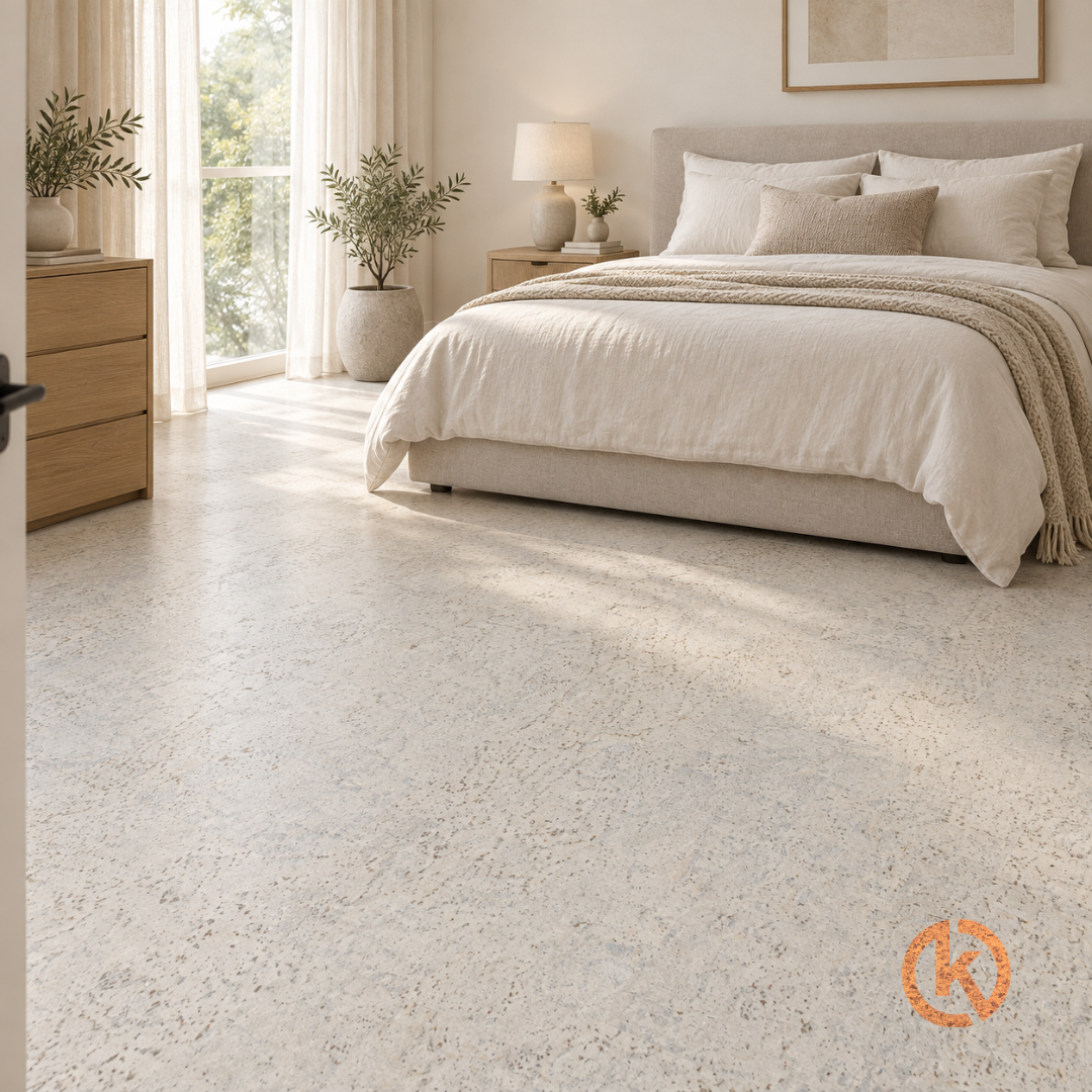 Kurk24 ClimaCork klik kurkvloer - Evora White - per m2
