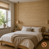 Kurk24 Exclusief Kurkbehang op rol - Naturel Goud - 96 cm breed - 0,3mm dik