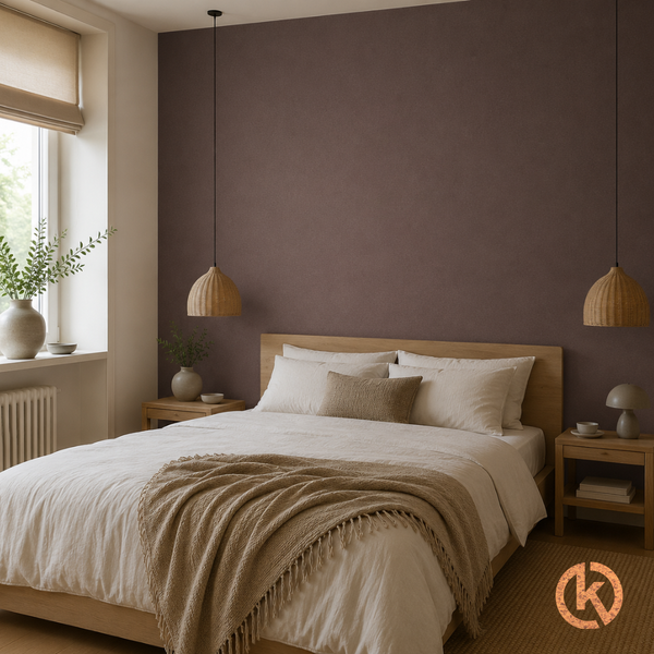 Exclusief Kurkbehang op rol - Warm Bruin - 100 cm breed - 0,3mm dik