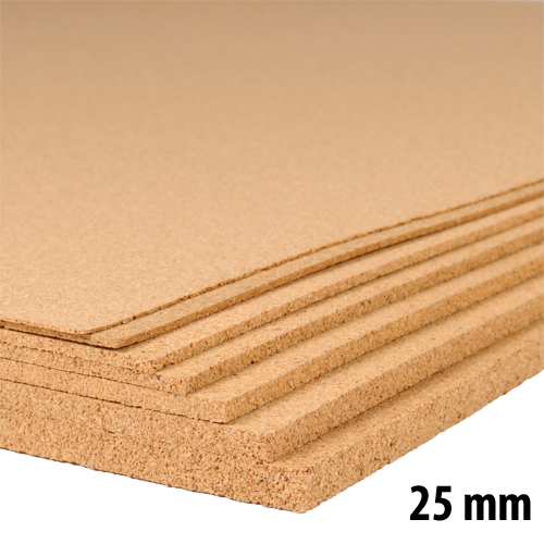 Industrie kurkplaat - 60 x 90 cm - 25mm dik