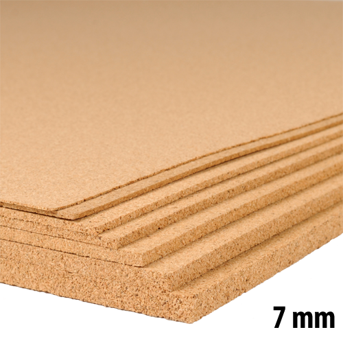 Industrie kurkplaat - 60 x 90 cm - 7mm dik