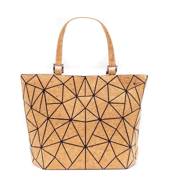 Kurk handtas - Geometrisch - 2 hengsels