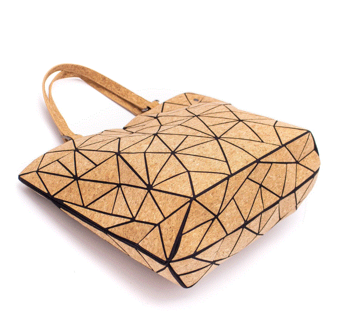 Kurk24 Kurk handtas - Geometrisch - 2 hengsels