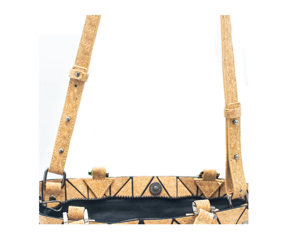 Kurk24 Kurk handtas - Geometrisch - 2 hengsels
