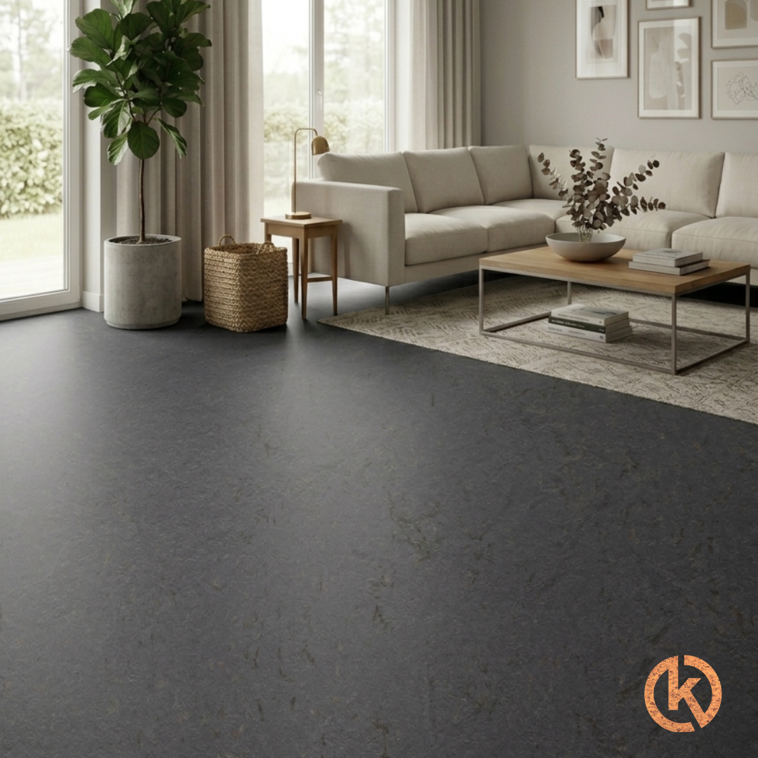 Kurk24 Kurk Klikvloer Linoleum - Concrete Cosmos - per m2