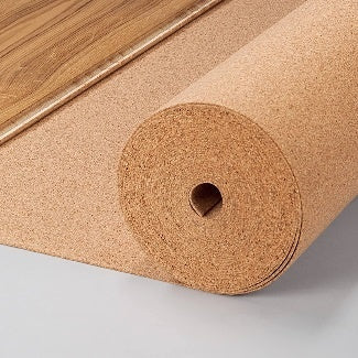 Kurk ondervloer op rol - 4mm dik - 100cm breed - 10m lang