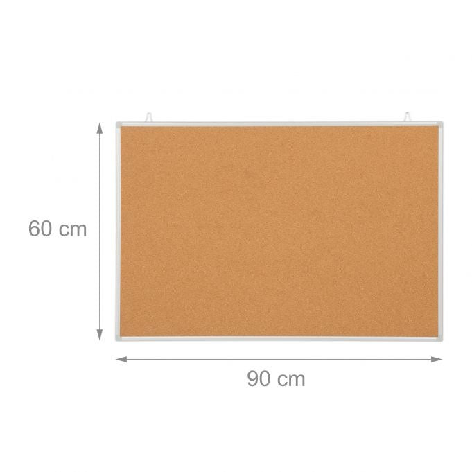 Kurk24 Kurk prikbord - aluminium lijst - 60 x 90 cm