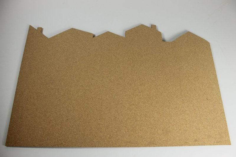 Kurk24 Kurk Prikbord – City Skyline XXL – Zelfklevend – 60 x 90 cm – 6 mm dik