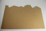 Kurk24 Kurk Prikbord – City Skyline XXL – Zelfklevend – 60 x 90 cm – 6 mm dik