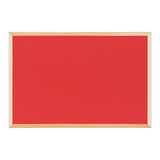 Kurk24 Kurk prikbord - houten lijst - 120 x 90 cm  - Rood