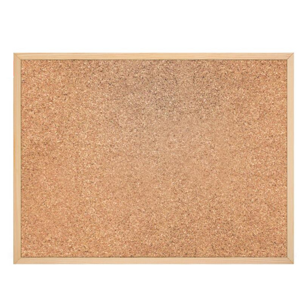 Kurk prikbord - houten lijst - 40 x 60 cm