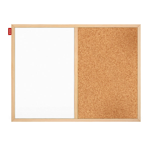 Kurk prikbord - houten lijst - 60 x 90 cm - WHITEBOARD