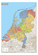 Kurk24 Kurk prikbord landkaart Nederland XL  - 100 x 140 cm