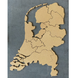 Kurk24 Kurk Prikbord – Nederland Kaart – Zelfklevend – 140×70 cm – 10 mm dik