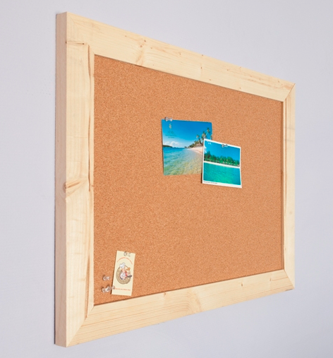 Kurk prikbord -  steigerhouten lijst - Diverse Maten