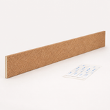 Kurk24 Kurk prikbord strook 90 x 10 cm – met multiplex & dubbelzijdige tape