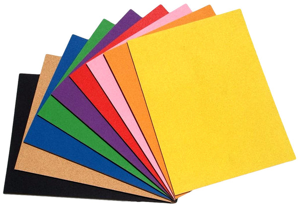 Kurk Prikbord - zelfklevend - 60 x 90 cm - 8mm dik - GEKLEURD