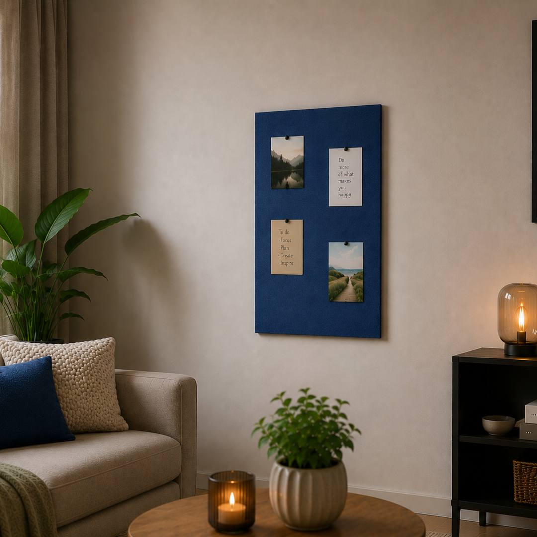 Kurk24 Kurk prikbord - Zelfklevend - Gekleurd - 60 x 90 cm - 8mm - Blauw