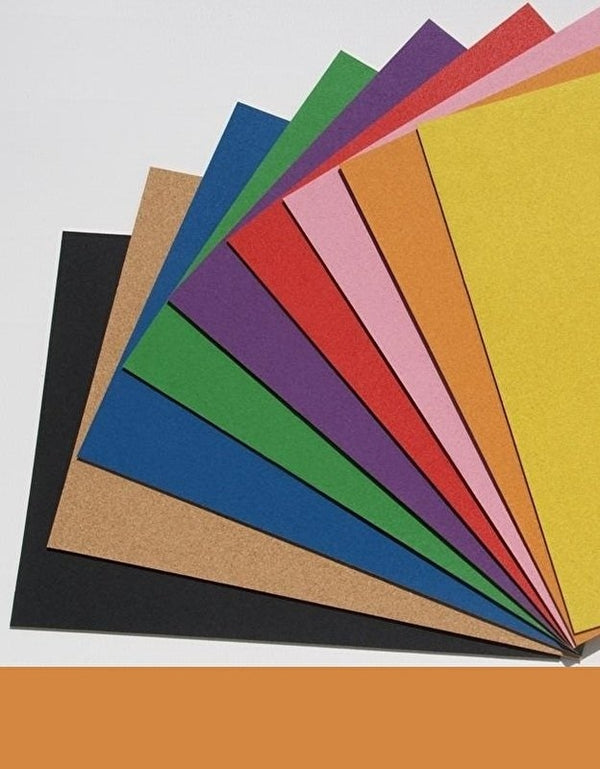 Kurk prikbord - Zelfklevend - Gekleurd - 60 x 90 cm - 8mm - Oranje
