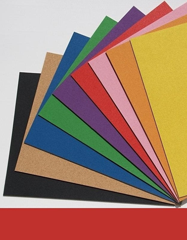 Kurk24 Kurk prikbord - Zelfklevend - Gekleurd - 60 x 90 cm - 8mm - Rood