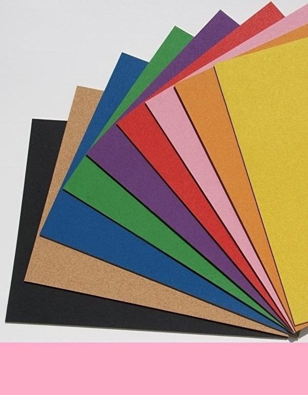 Kurk prikbord - Zelfklevend - Gekleurd - 60 x 90 cm - 8mm - Roze