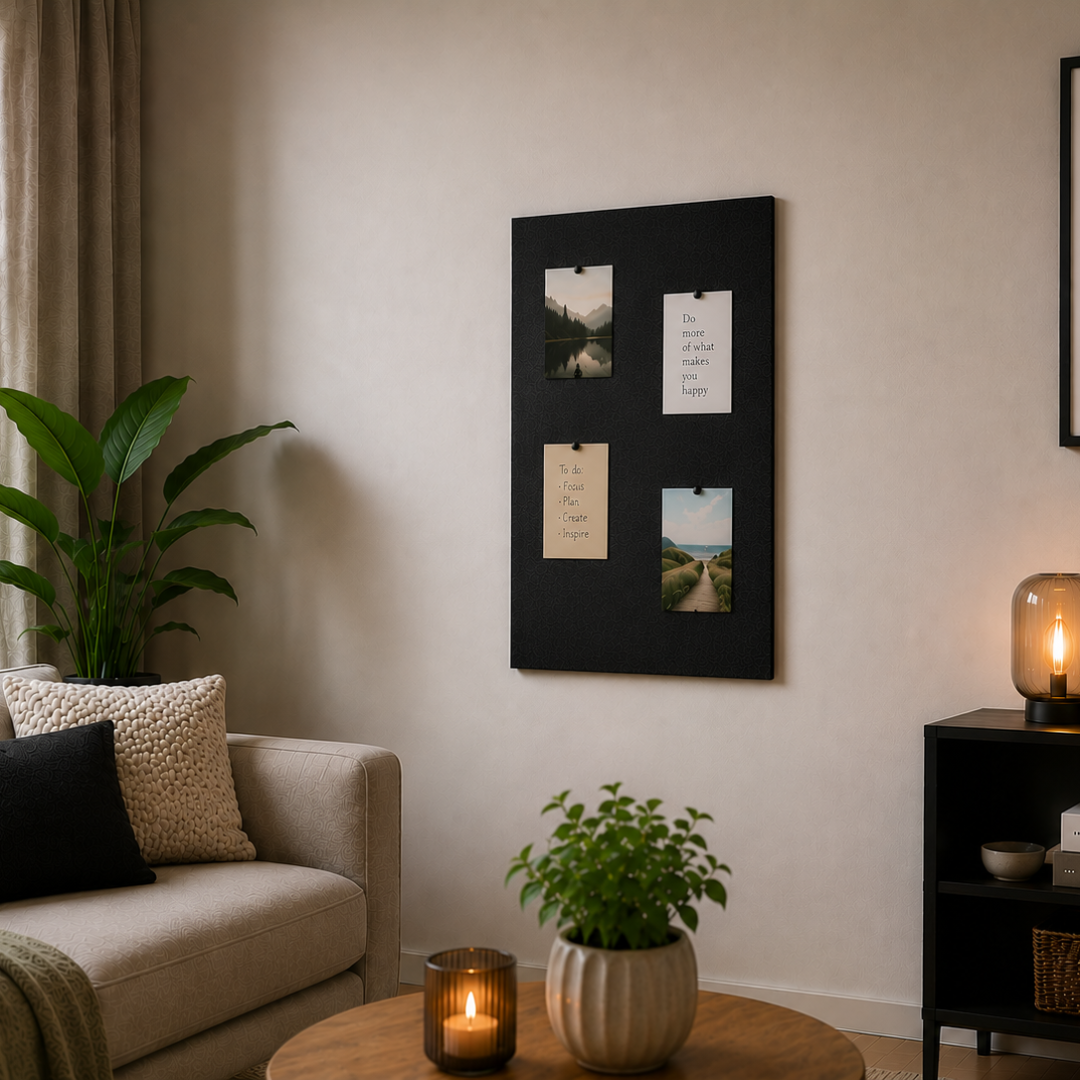 Kurk24 Kurk prikbord - Zelfklevend - Gekleurd - 60 x 90 cm - 8mm - Zwart