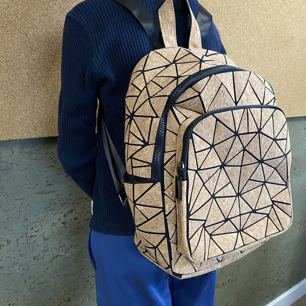 Kurk24 Kurk rugtas - Geometrisch Lisboa - Schooltas