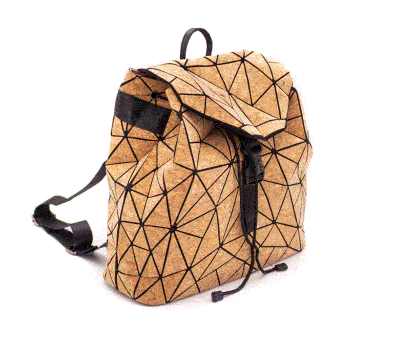Kurk24 Kurk rugtas - Geometrisch - met kliksluiting