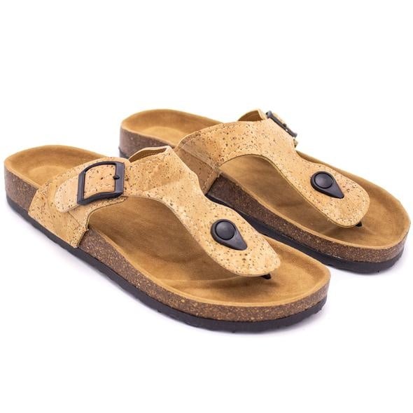 Kurk24 Kurk sandalen - slippers - naturel