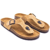 Kurk24 Kurk sandalen - slippers - naturel