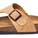 Kurk24 Kurk sandalen - slippers - naturel