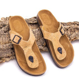 Kurk24 Kurk sandalen - slippers - naturel
