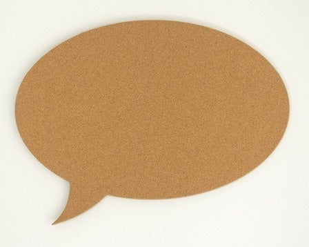Kurk24 Kurk Spreekwolk Prikbord - zelfklevend - 80 x 53 cm - 6mm dik