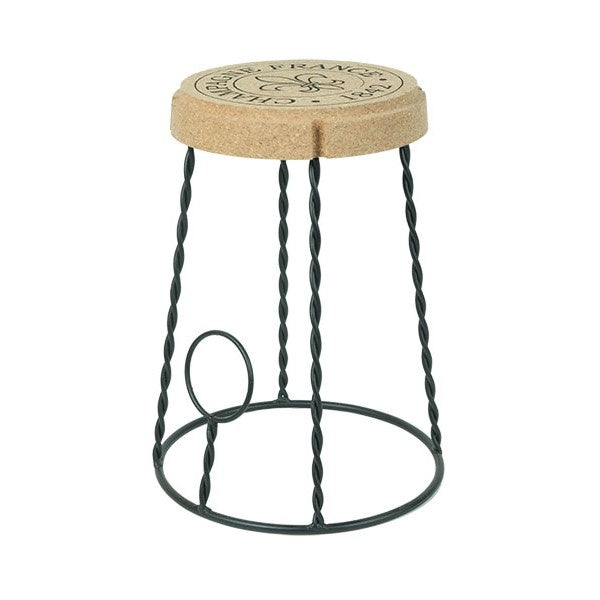 kurk tafel kruk - champagne kurk - metalen frame