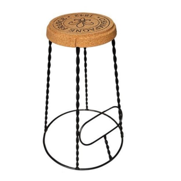 kurk tafel kruk - metalen frame - barkruk formaat XL