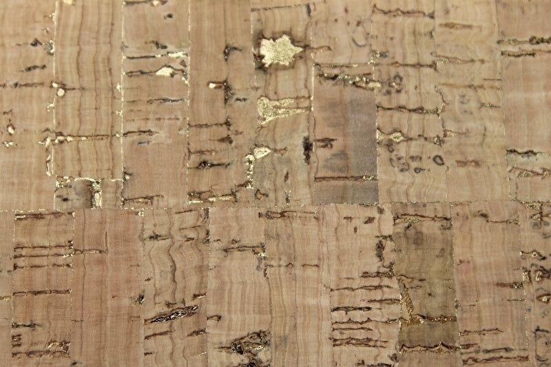 Kurk24 Kurk textiel - Naturel Goud