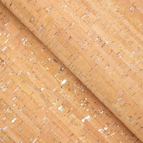 Kurk textiel - Naturel Silver