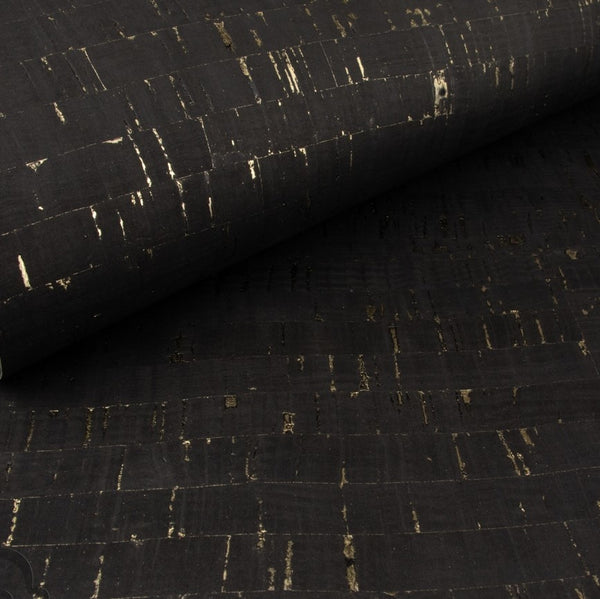 Kurk textiel - Zwart Goud