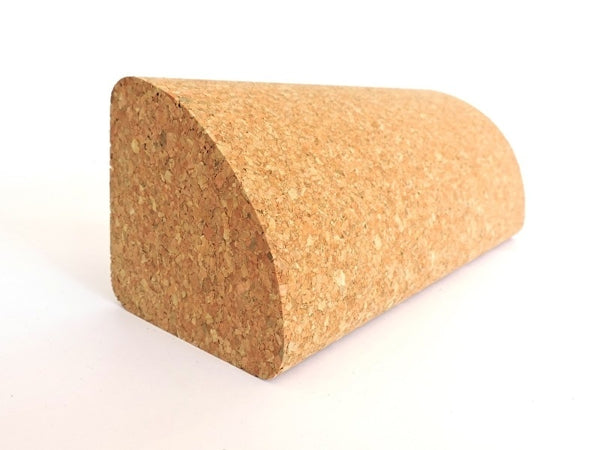 Kurk yoga blok - kwart rond - 230 x 80 x 80mm